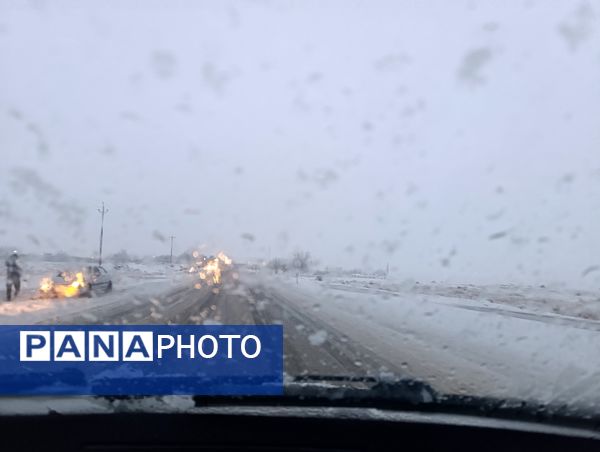 بارش برف و باران در بروجن