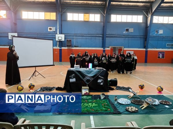 عزاداری دختران ورزشکاران شهر جعفریه به‌مناسبت شهادت حضرت فاطمه زهرا(س) 