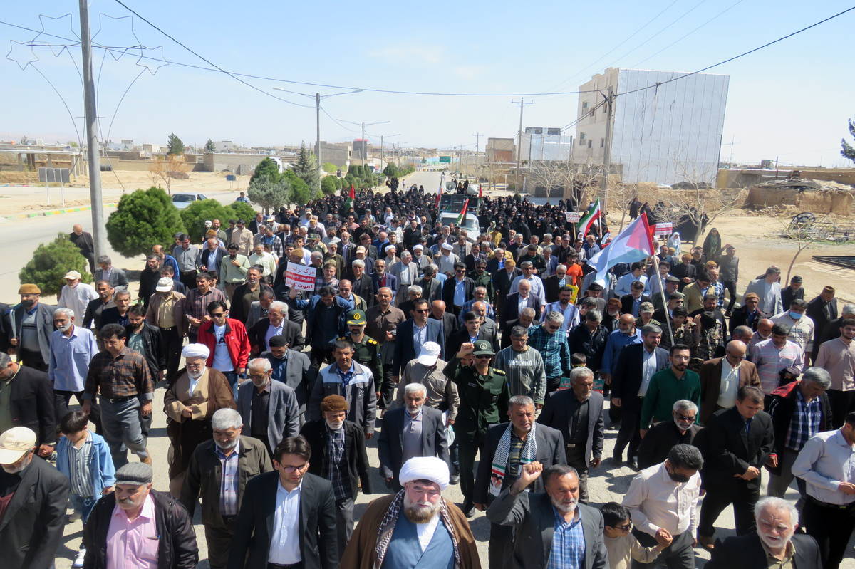 حضور پرشور مردم شهر درق در راهپیمایی روز جهانی قدس
