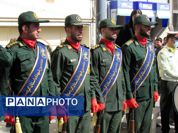 خروش بی‌نظیر سنندج در بدرقه شهید آسمانی رضا بسطامی