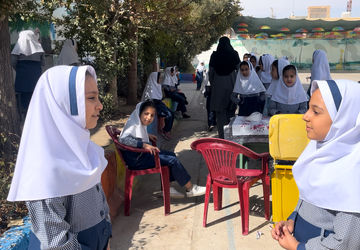 طرح وارنیش فلوراید در مدرسه ارشاد شهرستان خاتم 