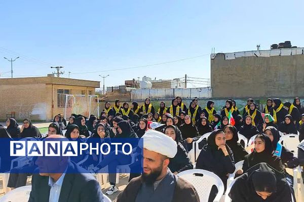 جشن مهر ایثار و نماز و بازگشایی مدارس یک مهر در دبیرستان هیأت امنایی فرهیختگان