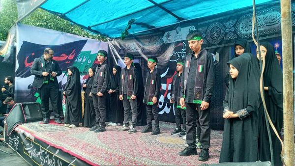 استقبال پر شور مردم از پیاده روی جاماندگان اربعین در مسیر خیابان ۱۷ شهریور تهران