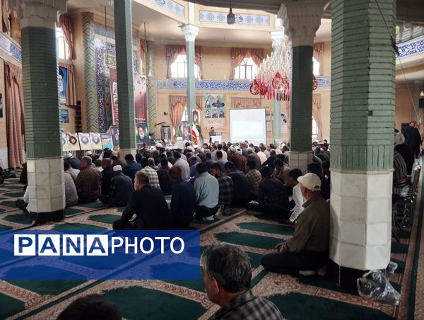 مراسم باشکوه یادبود شهدای خدمت در مسجد امام علی (ع) شهرستان باخرز 
