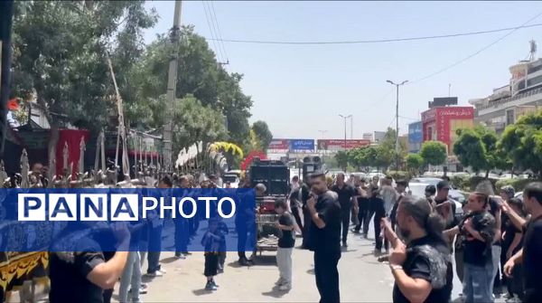  مراسم باشکوه ظهر عاشورا در امامزاده حسن کرج