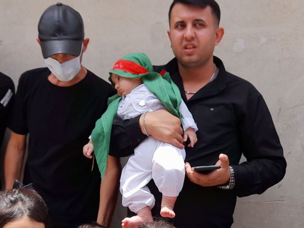 جلوه هایی از سوگواری سیدالشهدا در خیابان سوم خرداد قم