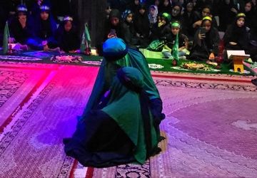 اشک‌های دخترانه در سوگ بانوی سه ساله کربلا