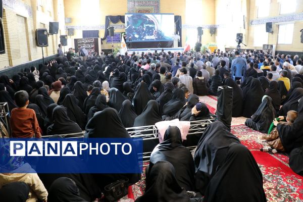 حضور پرشور بسیجیان شهرستان جاجرم در گردهمایی عظیم بسیجیان جاجرم، هم نوا با طنین نام شهید گمنام