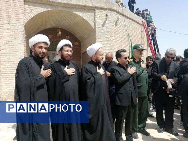 امامزاده سین حسن روستای میرآباد، میزبان مسئولان شهرستان خلیل‌آباد