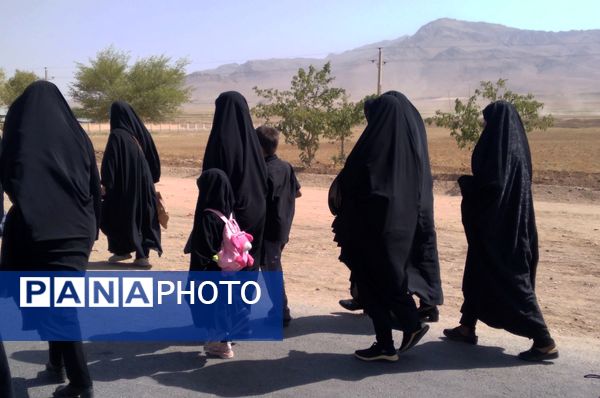 قدم‌های عاشقی از نافچ تا وردنجان به یاد کربلا