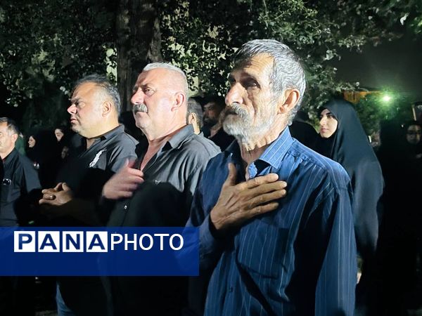 آیینی ماندگار از دلدادگی مردم محمودآباد به امام حسین(ع) در شب عاشورا