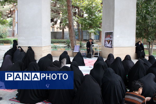 مراسم جاماندگان اربعین در کنار مزار شهدای سملقان