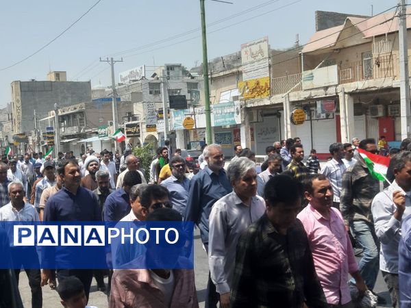 خروش آحاد مردم میناب در جمعه خشم و نصر 