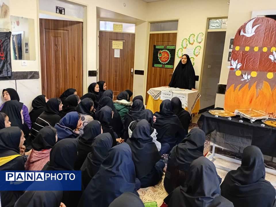 مراسم سوگواری شهادت بانوی دوعالم در دبیرستان مادرمهربان خلیل آباد