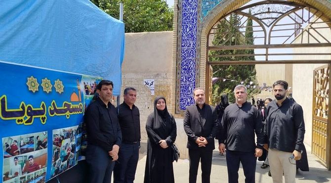 برپایی غرفه‌های «میدان پویای اربعین» در مسیر پیاده روی زائرین حضرت عبدالعظیم حسنی (ع) ناحیه دو شهرری 