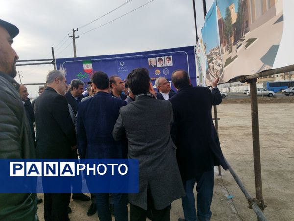 آیین خشت گذاری ۸ مدرسه ۲۱ کلاسه با حضور وزیر آموزش و پرورش در ملارد 