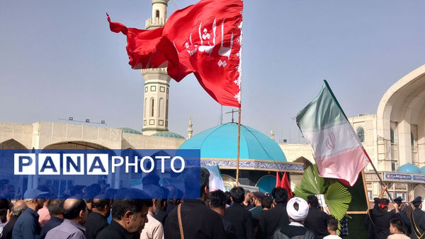 خاکسپاری شهید «اسماعیل شاکری» در مسجد جمکران