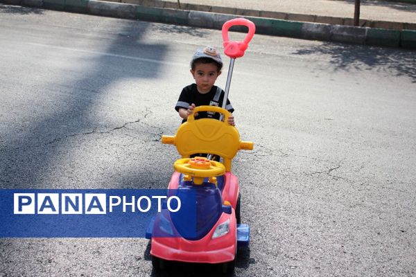 راهپیمایی دلدادگان حسینی در شهرستان سمنان