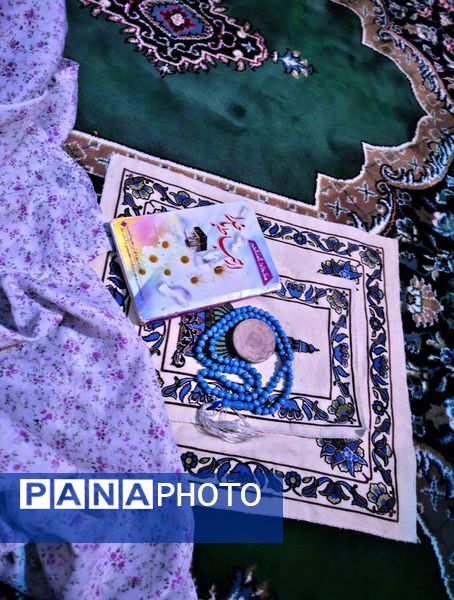 مراسم اعتکاف دانش آموزی آموزشگاه مریم سنگان شهرستان رشتخوار