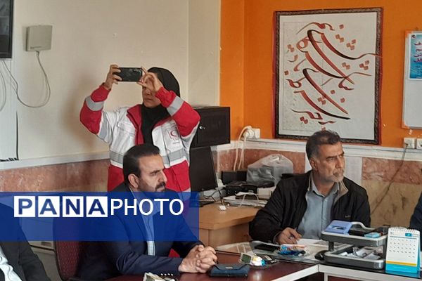 مانور سراسری زلزله در دبیرستان شهید محمدجواد باهنر دماوند