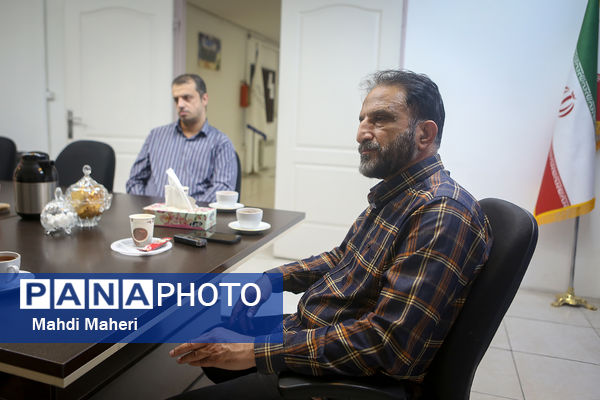 حضور محمد نوری بازیکن سابق باشگاه استقلال در خبرگزاری پانا