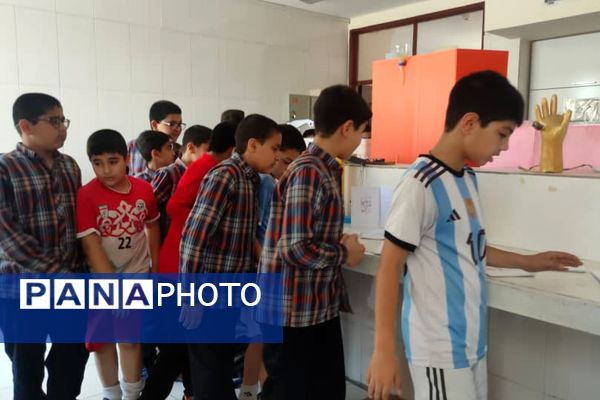 نمایشگاه آثار طرح جابر بن حیان در آموزشگاه معارف ۶ ناحیه ۳شیراز 