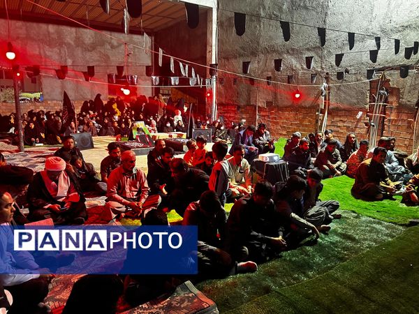 عزاداری شب شهادت حضرت زهرا(س) در گلزار شهدای گمنام چاه‌دادخدا