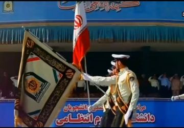 بزرگداشت هفته نیروی انتظامی در دبیرستان فرقدانی
