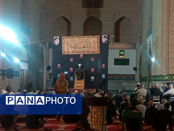 مراسم عزاداری سیدالشهدا (ع) در مسجد جامع نیشابور