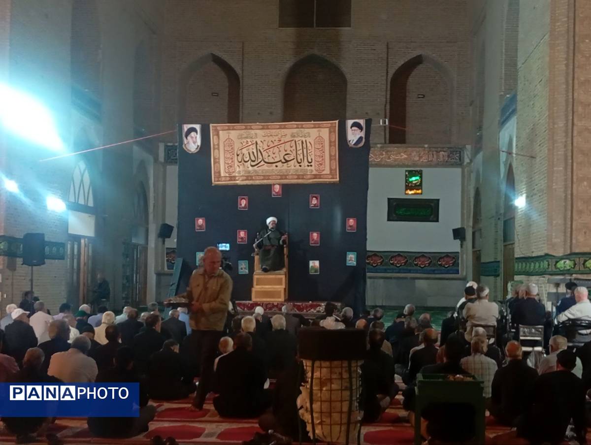 مراسم عزاداری سیدالشهدا (ع) در مسجد جامع نیشابور