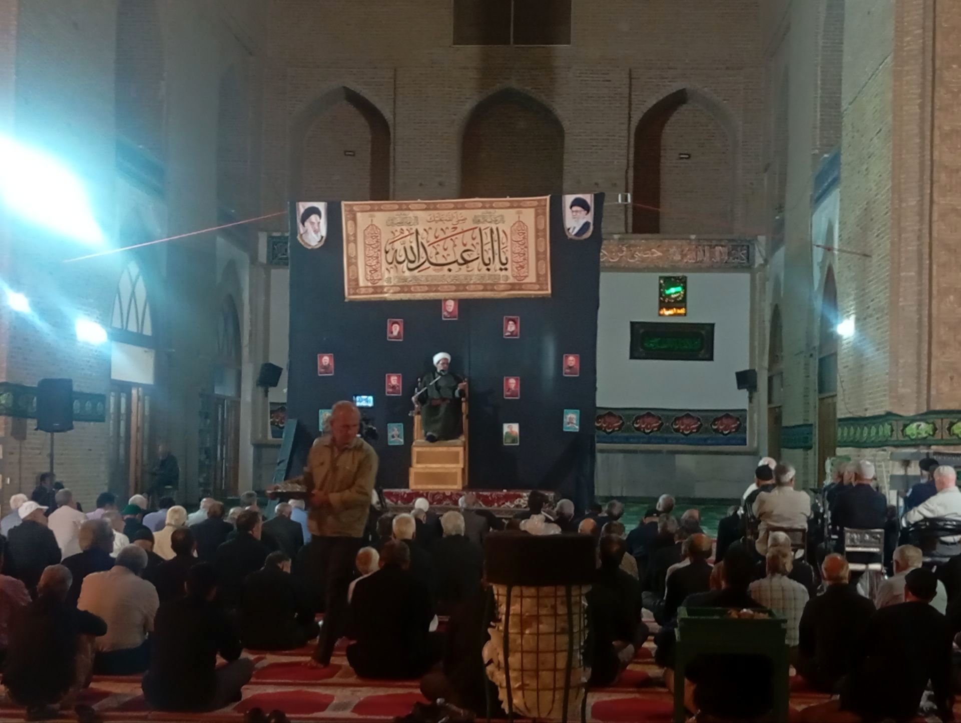 مراسم عزاداری سیدالشهدا (ع) در مسجد جامع نیشابور