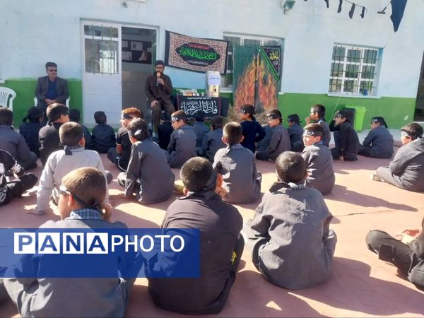 مراسم سوگواری شهادت حضرت فاطمه زهرا(س) در مدارس ابرکوه