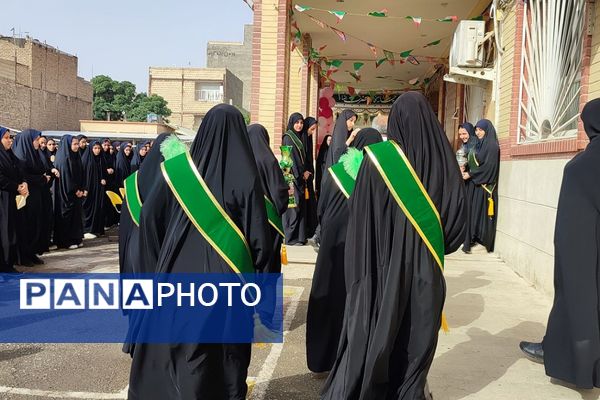 حضور خادمین آستان قدس رضوی در مدرسه شاهد کوثر رباط‌کریم به مناسبت دهه کرامت