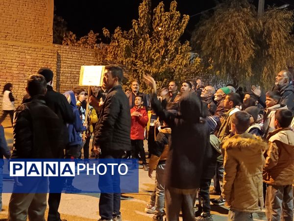 تشییع نمادین حضرت زهرا(س) در دهستان رزق‌آباد