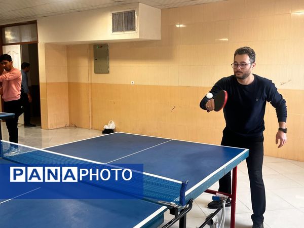 رقابت ورزشی تنیس روی میز فرهنگیان در نوخندان