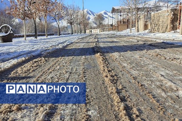 اولین برف زمستانی در بار