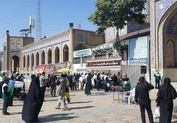 برپایی موکب امام رضا(ع)در مسجد جامع کرمانشاه 