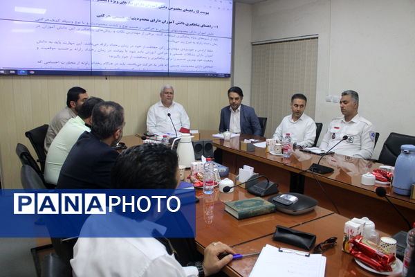 جلسه هماهنگی بیست و ششمین مانور سراسری زلزله و ایمنی در بوشهر 