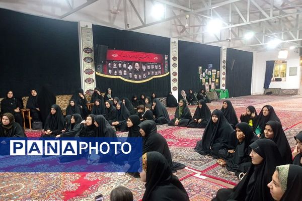 مراسم عزاداری سید و سالار شهیدان در محفل دخترانه مقدامه