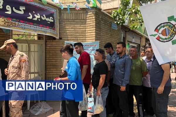 برپایی موکب عید غدیر به همت بسیج فرهنگیان و دانش آموزی ناحیه دو شهرری 
