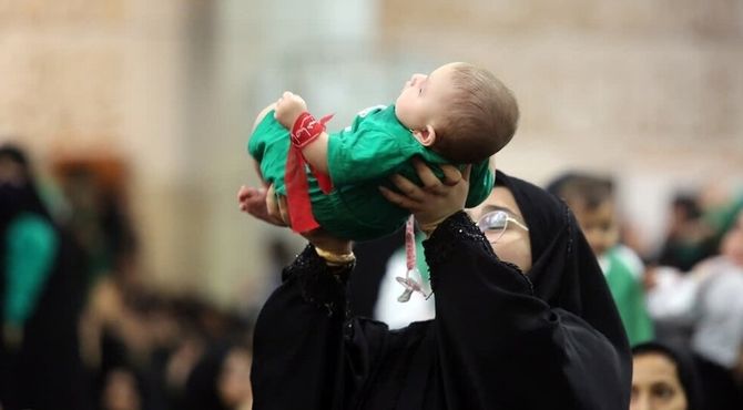 اجتماع بزرگ شیرخوارگان حسینی در کاشمر 