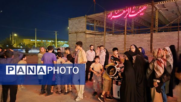 رصد ماه گرفتگی باتلسکوپ در هیئت الزهرا نیشابور 
