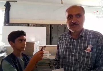 دبیرستان  معارف ناحیه ۴شیراز و استقبال از مهر(مهر ماندگار در آینه تلاش)