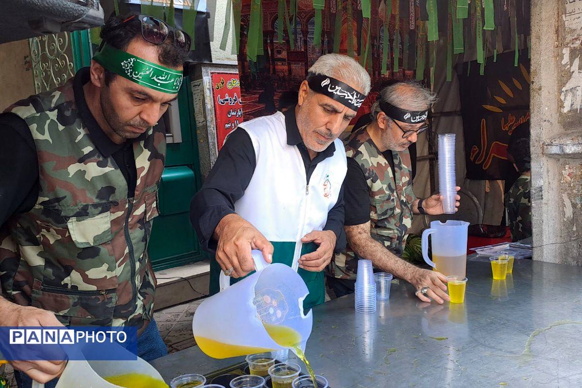 طنین فریاد «لبیک یا حسین(ع)» در پیاده‌روی باشکوه جاماندگان اربعین حسینی در شهرستان قدس