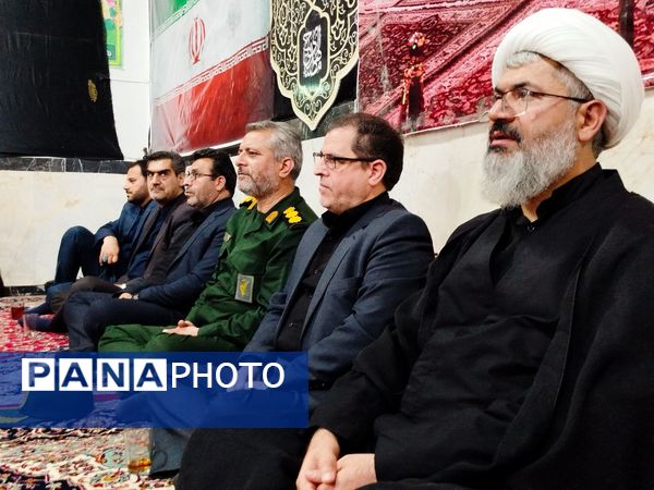 حضور پرشور مسئولان کاشمر در مراسم عزاداری شب سوم محرم روستای قلعه بالا