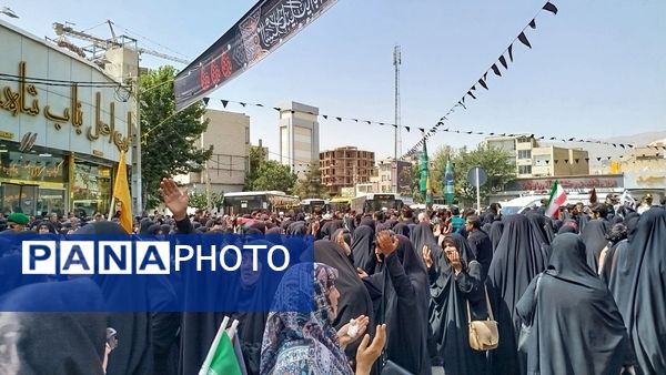 حضور باشکوه مردم کرج در مراسم تشییع جمعی از شهدا حمله رژیم صهیونیستی
