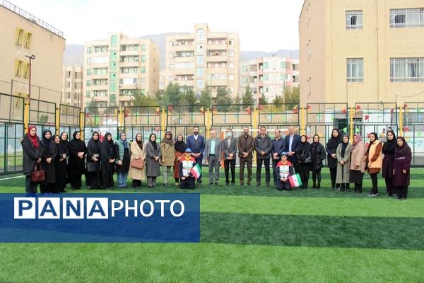 افتتاح زمین چمن مصنوعی دبستان شهدای پاسدار؛ گامی برای نشاط و سلامت دانش‌آموزان