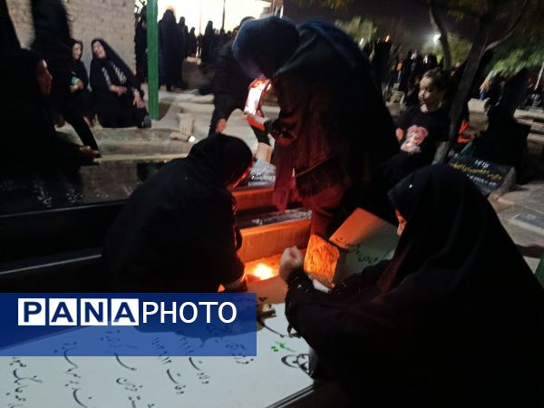 برگزاری مراسم شام غریبان در دهستان رزق آباد