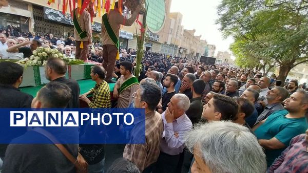 تشییع باشکوه پیکر شهید مبارزه با اسرائیل جنایتکار