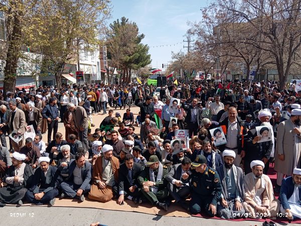 حضور پرشکوه مردم باخرز در راهپیمایی روز قدس
